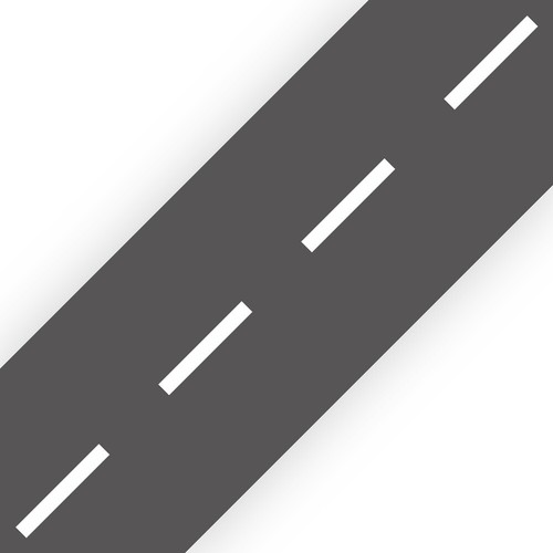 Straight road bedroom wall - -,