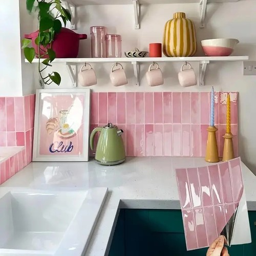 Self adhesive wall - wall, tile